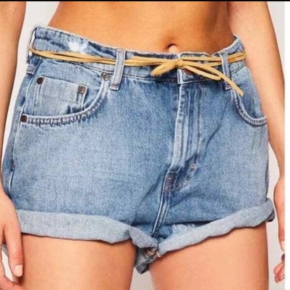 SOLD! ONE TEASPOON Mid Waist Bandit Shorts 25W 22964 NWT - Picture 4 of 12